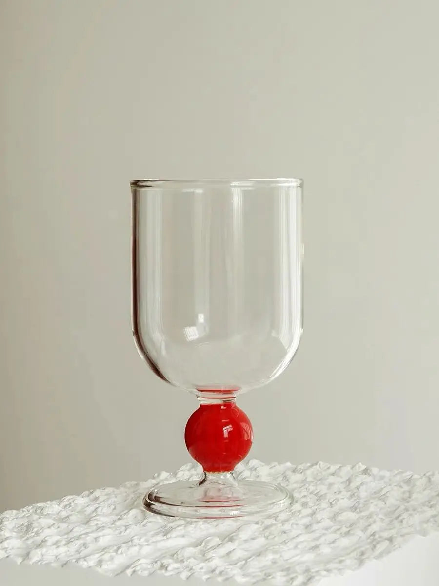 Gumballs Wine Glass - Eclectic Whimsical Coloured Cocktail Glasses-10