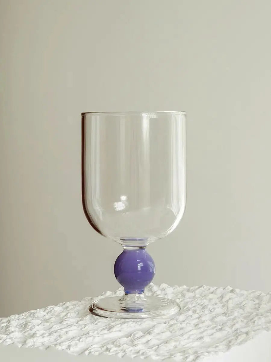 Gumballs Wine Glass - Eclectic Whimsical Coloured Cocktail Glasses-12