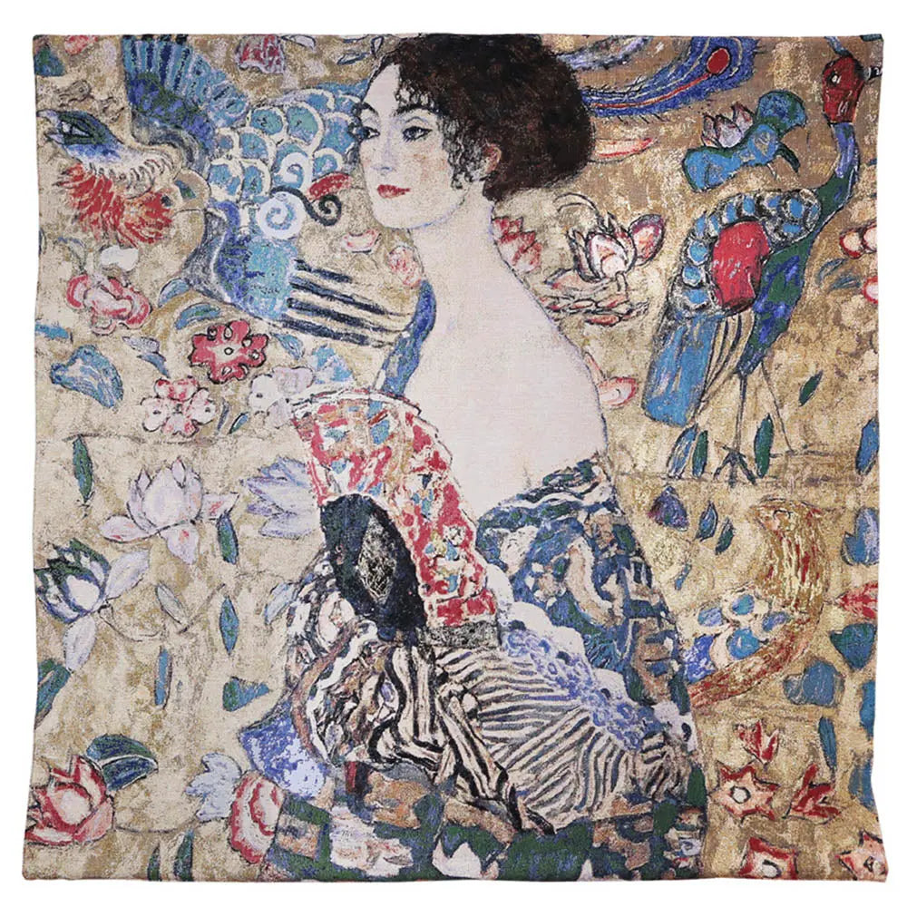 Gustav Klimt Lady with Fan - Wall Hanging in 2 sizes-4