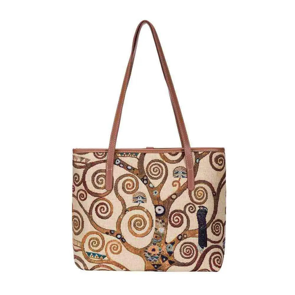 Gustav Klimt Tree of Life - College Bag-0