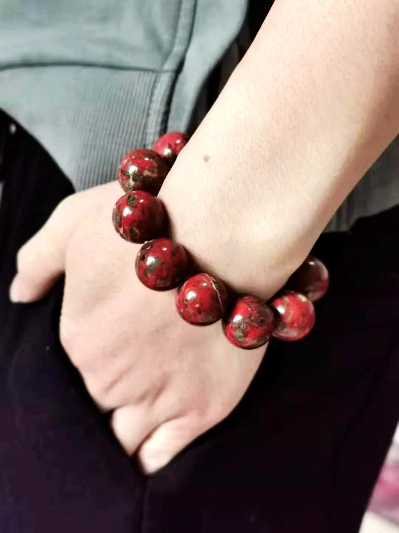 Red Jasper Beaded Bracelet-4