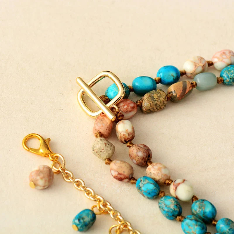 Eternity Semi-Precious Stones Necklace-2