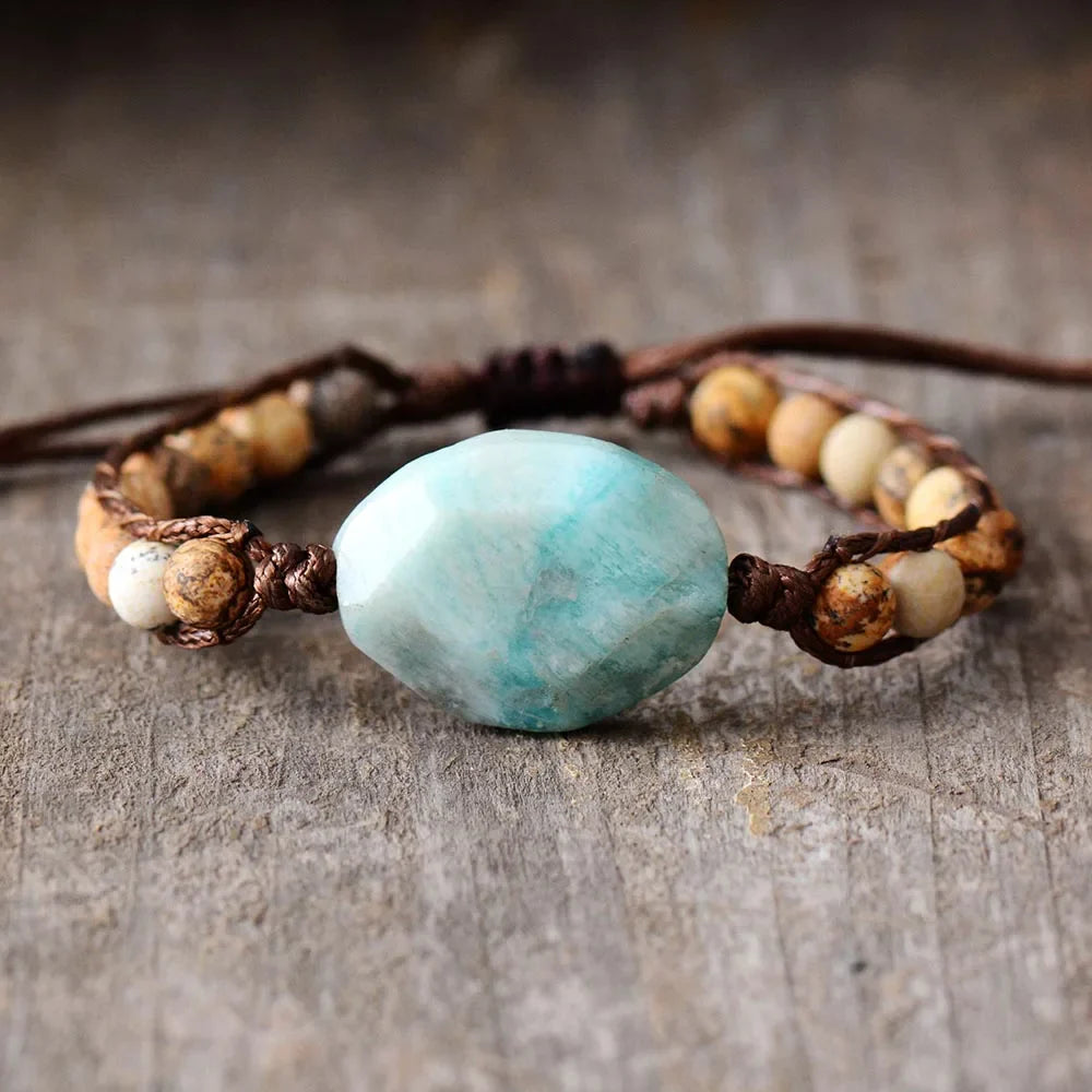 Amazonite Beaded Bracelet-0