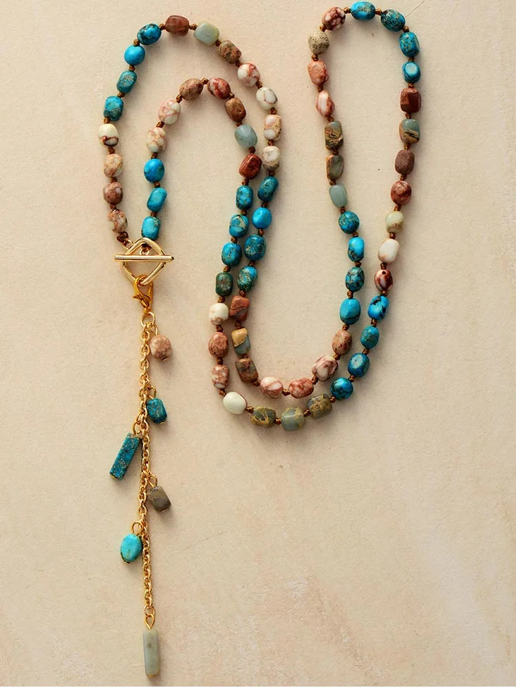 Eternity Semi-Precious Stones Necklace-1