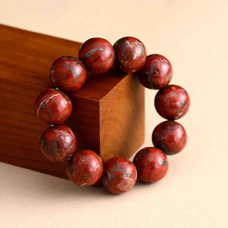 Red Jasper Beaded Bracelet-2