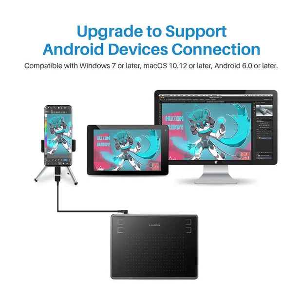 H430P Graphics Drawing Digital Tablets Signature Pen Tablet OSU Game Tablet with Battery-Free Stylus Pen with  Gift - Memoriex 