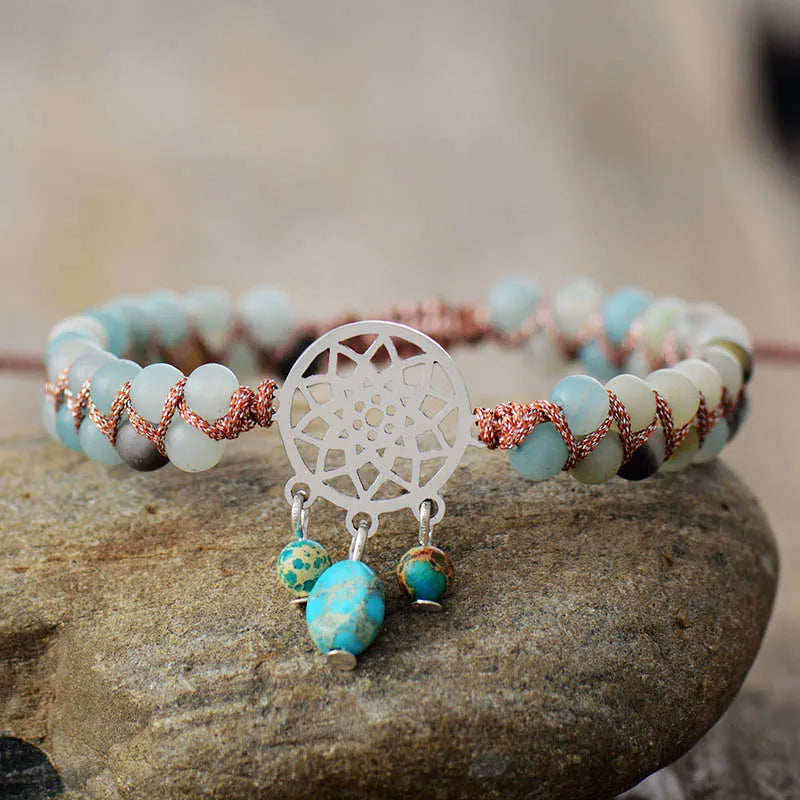 Braided Amazonite Spiritual Bracelet-1