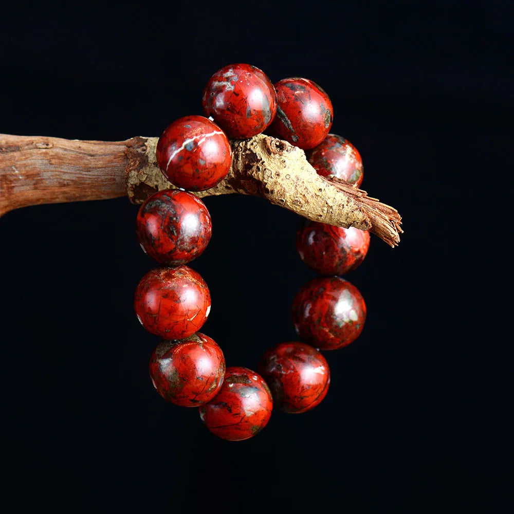 Red Jasper Beaded Bracelet-3