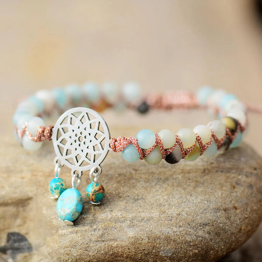 Braided Amazonite Spiritual Bracelet-0