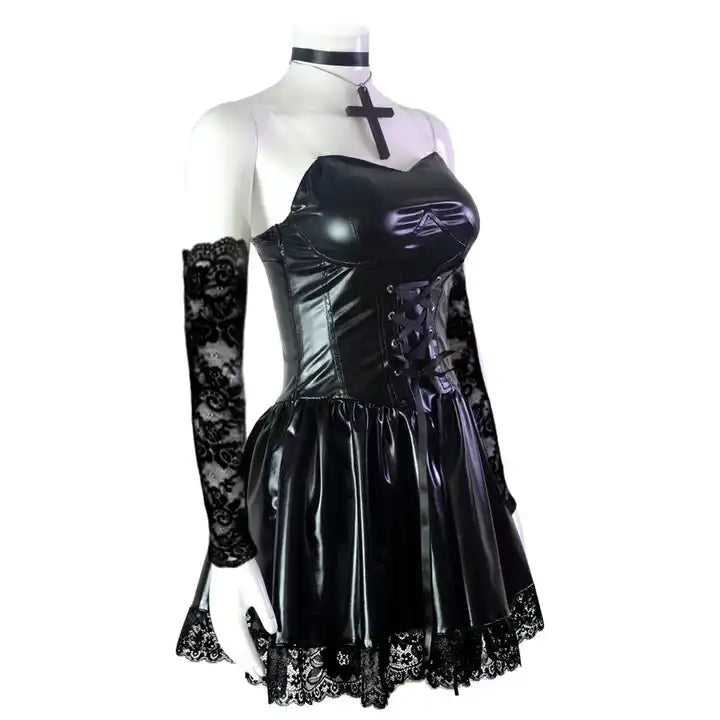 Dark Enigma Punk Dress by The Cursed Closet-2