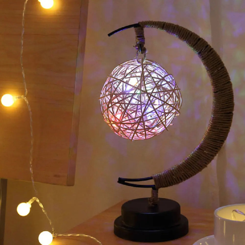 Night Light LED Hand Made Moon Stars Gift Lamp Sleeping Light