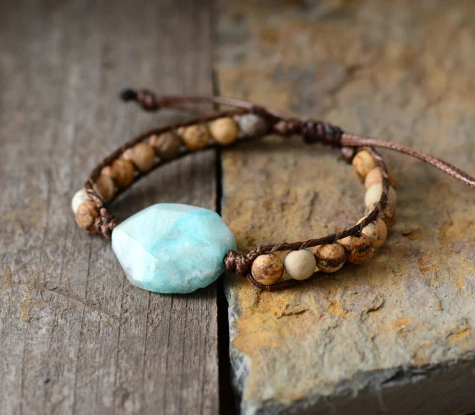 Amazonite Beaded Bracelet-2