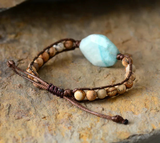 Amazonite Beaded Bracelet-3