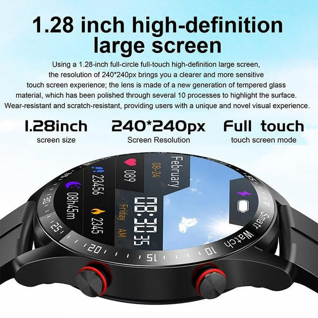 HW20 Smart Watch ECG+PPG Business Stainless Steel Strap 1.46 Large Screen Bluetooth Call Smart Watch - Memoriex 