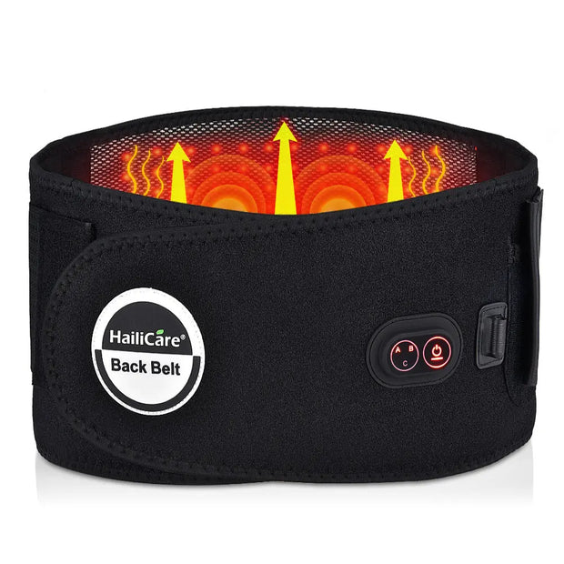 HailiCare Red Light Heating Massage Belt Electric Heating Belt Waist Disc Massage Therapy Belt - Memoriex 