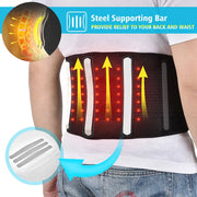 HailiCare Red Light Heating Massage Belt Electric Heating Belt Waist Disc Massage Therapy Belt - Memoriex 