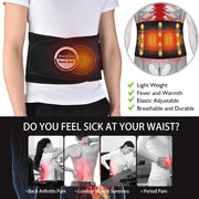 HailiCare Red Light Heating Massage Belt Electric Heating Belt Waist Disc Massage Therapy Belt - Memoriex 