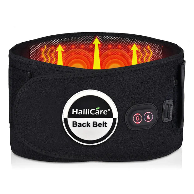HailiCare Red Light Heating Massage Belt Electric Heating Belt Waist Disc Massage Therapy Belt - Memoriex 