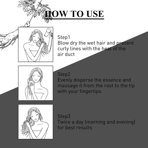 Hair Loss Plant Moisturizing Tonic, Repair Strong Moisturizing Roots Thick Supple Hair Care Essential Oil - Memoriex 