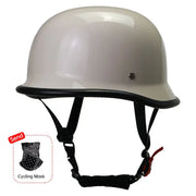 Half-Face Motorcycle Helmet for Cycling, with ECE and DOT Certifications. Made of ABS Material, Suitable for Men and Women. - Memoriex 