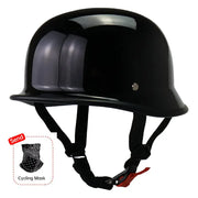 Half-Face Motorcycle Helmet for Cycling, with ECE and DOT Certifications. Made of ABS Material, Suitable for Men and Women. - Memoriex 