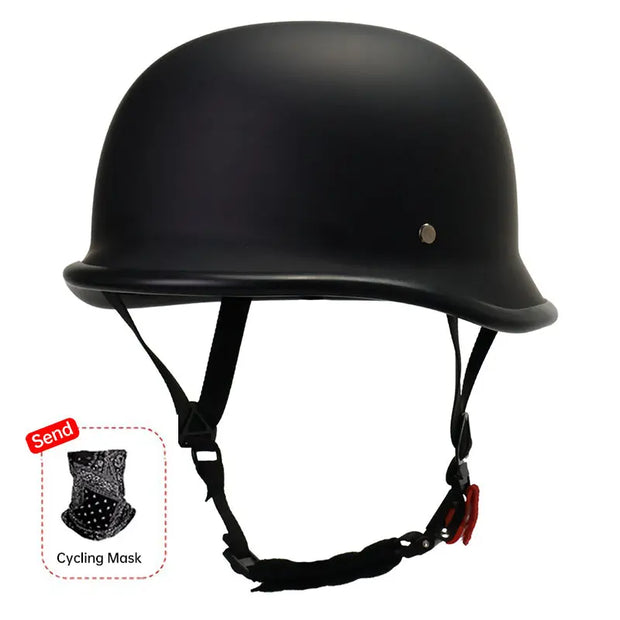 Half-Face Motorcycle Helmet for Cycling, with ECE and DOT Certifications. Made of ABS Material, Suitable for Men and Women. - Memoriex 