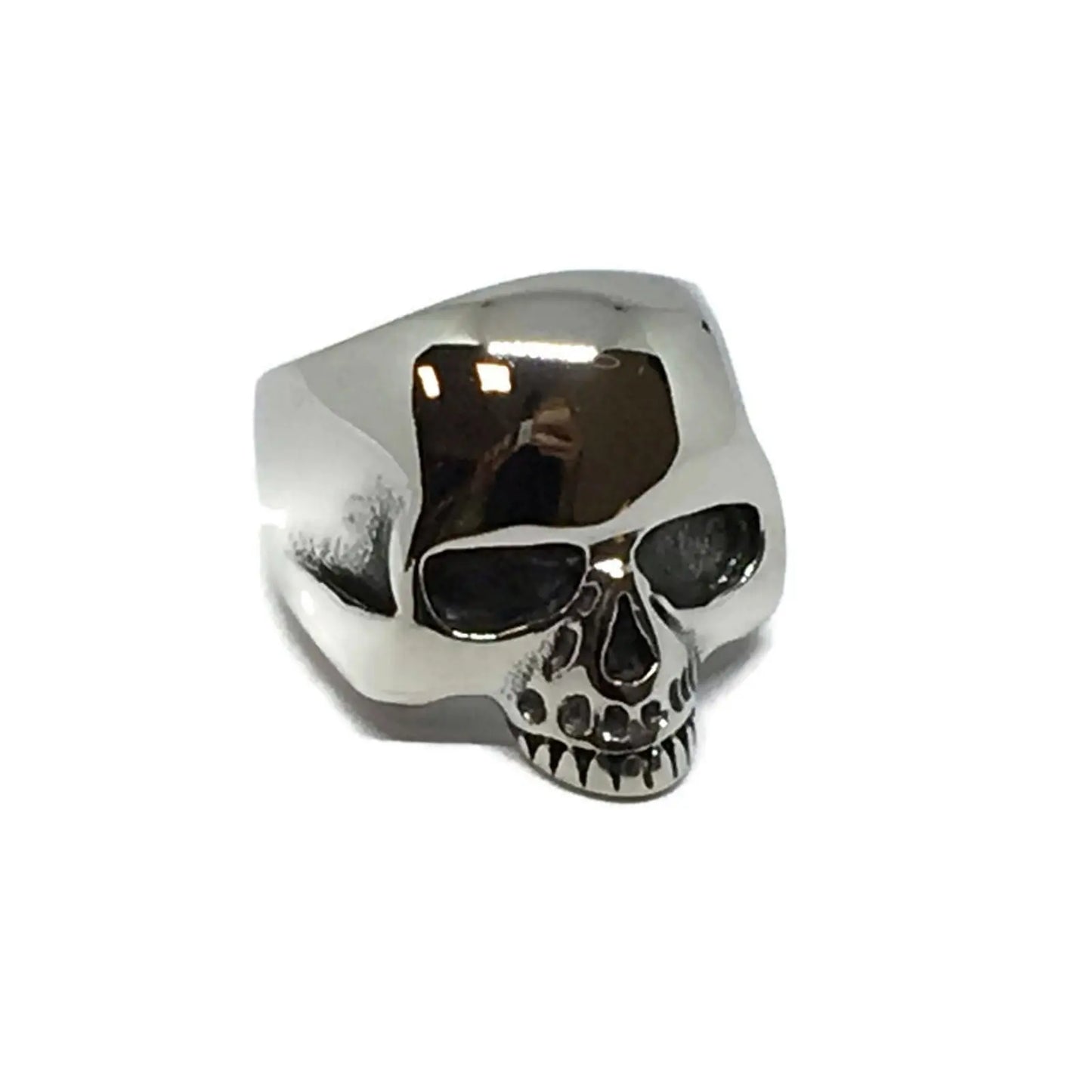 Half-Skull Stainless Steel Ring-2