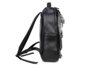 Halloween Backpack Punk Rivets Waterproof 3D Ghost Skull Crown Laptop Computer Knapsack-4