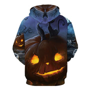 Halloween Men Pumpkin 3d Printed Fire Sweatshirt - Memoriex 