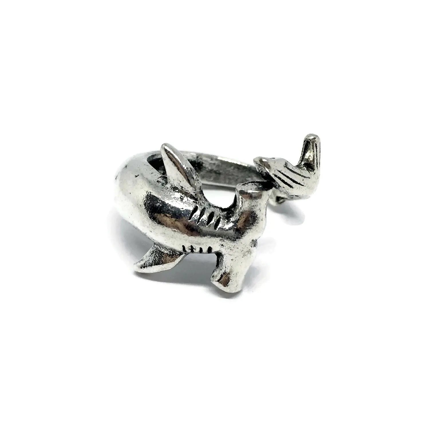 Hammerhead Shark Band Ring-3