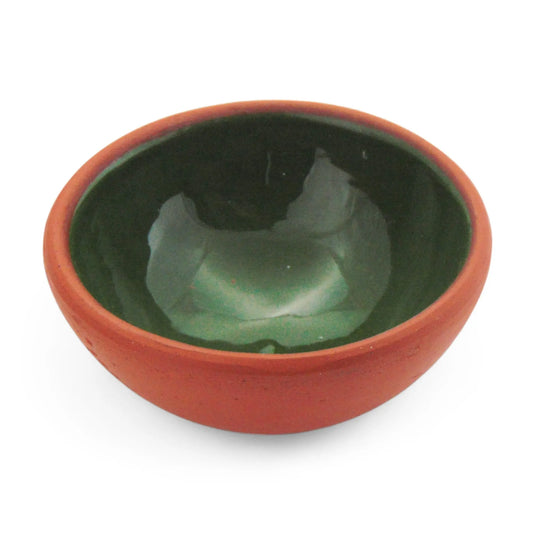 Handmade Ceramic Bowl Moroccan Green 8cm-0