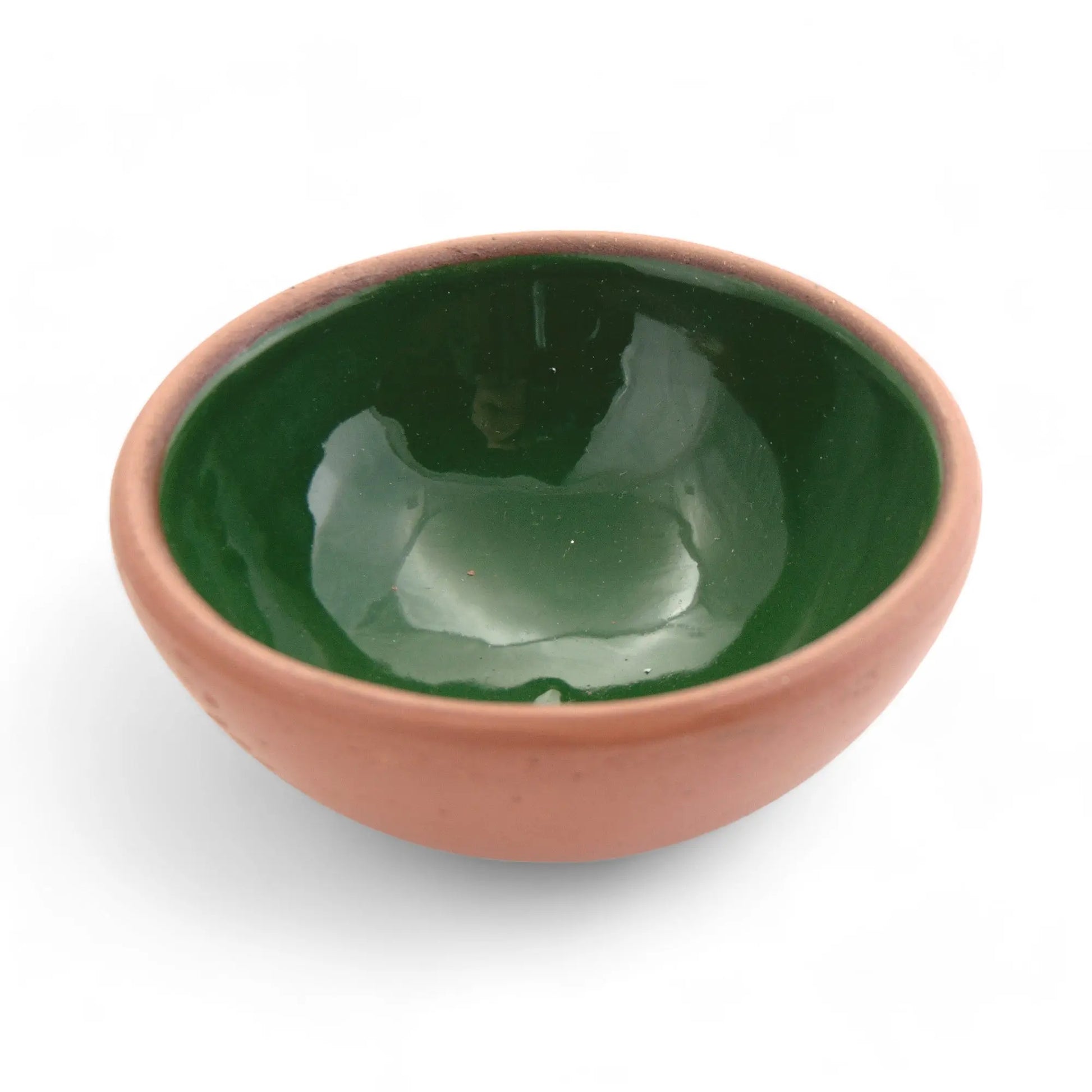 Handmade Ceramic Bowl Moroccan Green 8cm-1