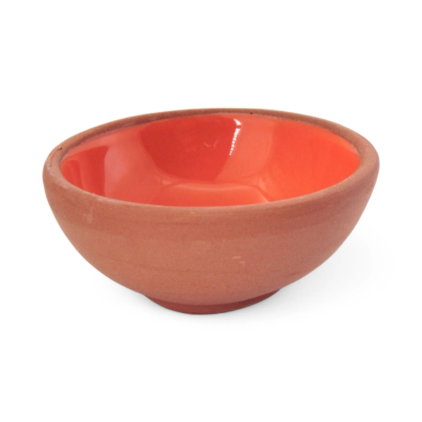 Handmade Ceramic Bowl Moroccan Orange 8cm-2