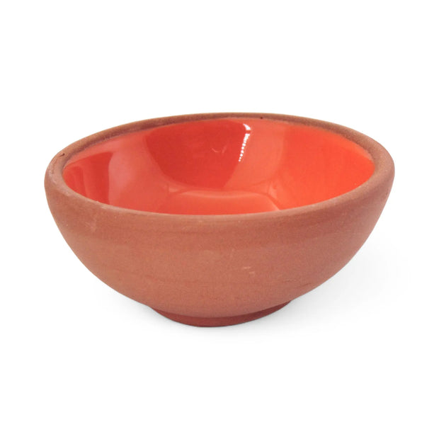 Handmade Ceramic Bowl Moroccan Orange 8cm-2