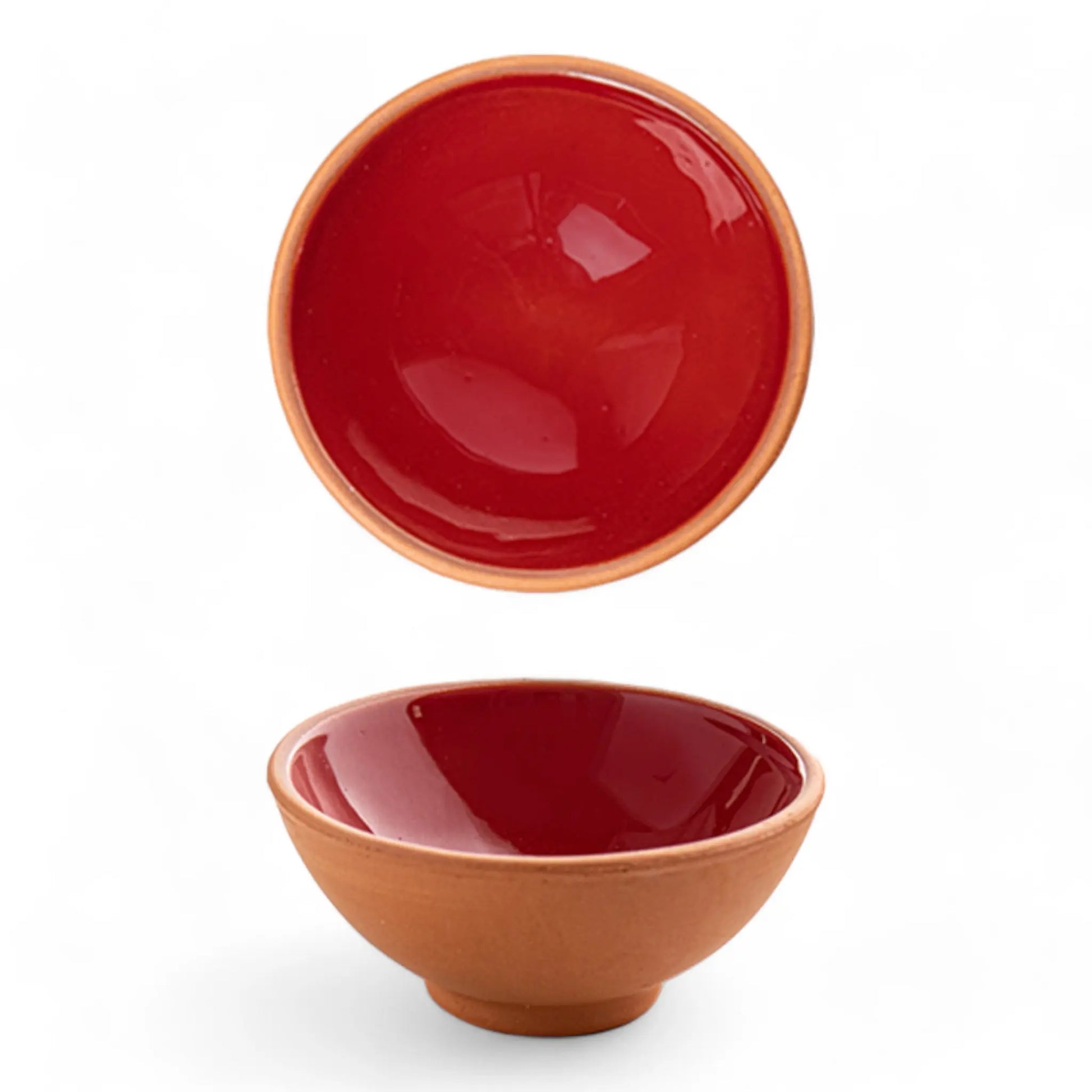 Handmade Ceramic Bowl Moroccan Red 8cm-2