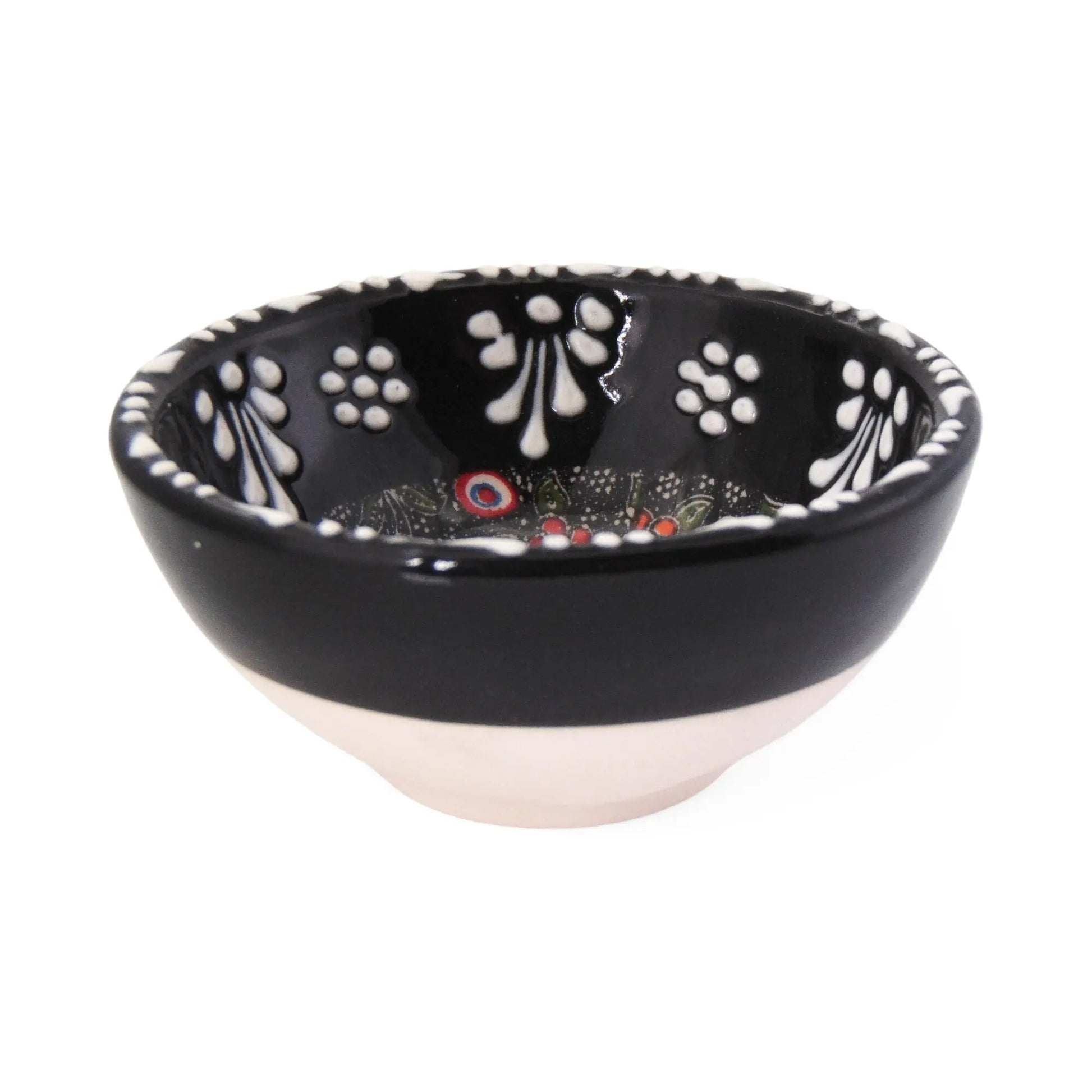 Handmade Ceramic Bowl Tulip Black 8cm-2