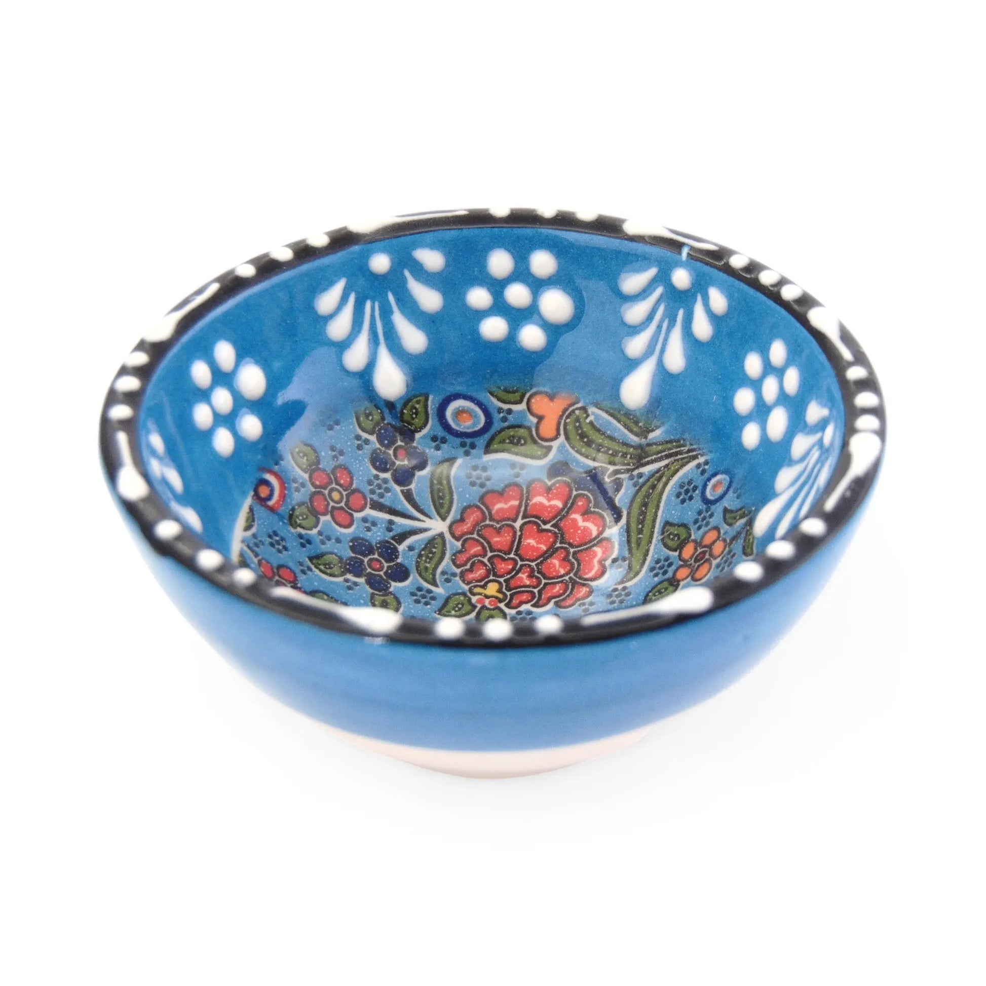 Handmade Ceramic Bowl Tulip Blue 8cm-1