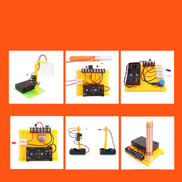 Handmade DIY Electronic Science Experiment Set Students Physical Puzzle - Memoriex 