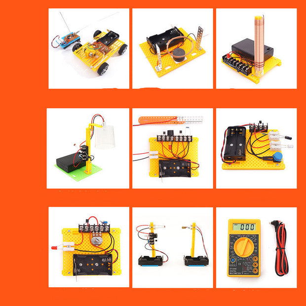 Handmade DIY Electronic Science Experiment Set Students Physical Puzzle - Memoriex 