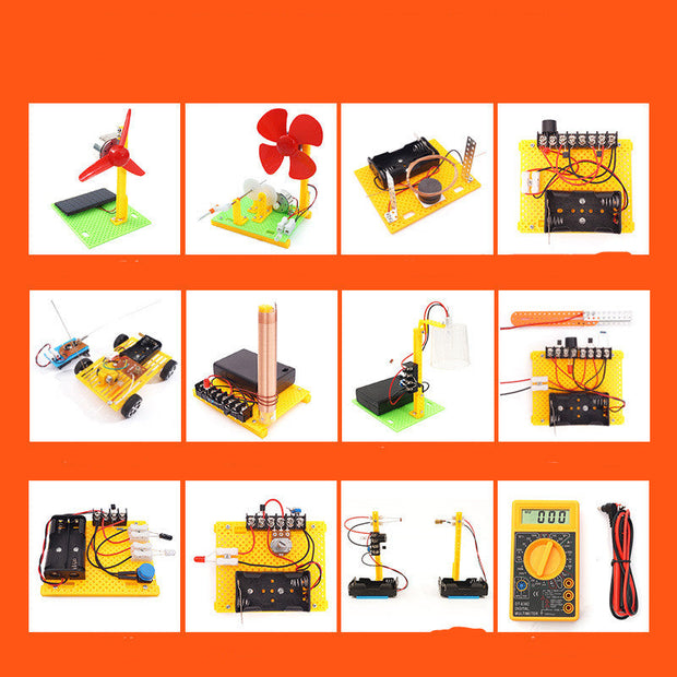 Handmade DIY Electronic Science Experiment Set Students Physical Puzzle - Memoriex 