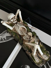 Handmade Funky Hippie Skeleton Incense Holder - Memoriex 