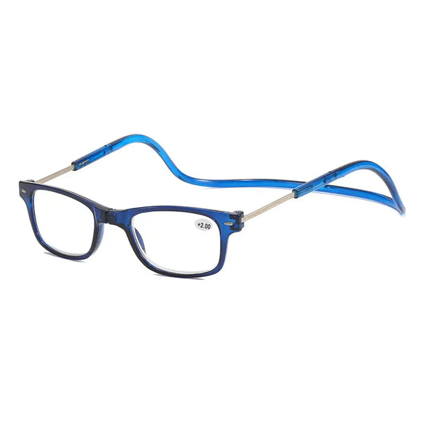 Hanging neck reading glasses convenient magnetic suction anti drop men's and women's folding reading glasses for the elderly ﻿ - Memoriex 