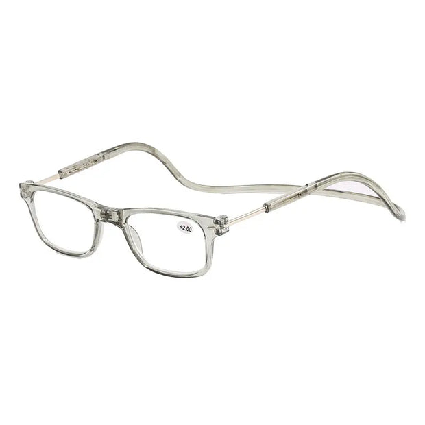 Hanging neck reading glasses convenient magnetic suction anti drop men's and women's folding reading glasses for the elderly ﻿ - Memoriex 