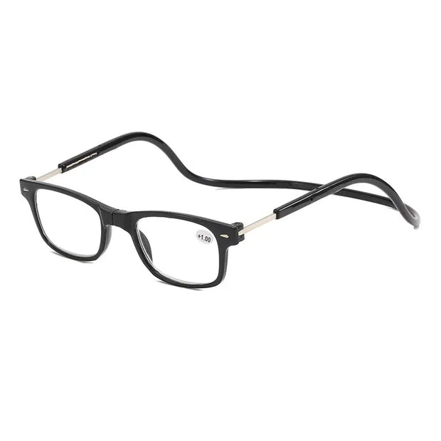 Hanging neck reading glasses convenient magnetic suction anti drop men's and women's folding reading glasses for the elderly ﻿ - Memoriex 
