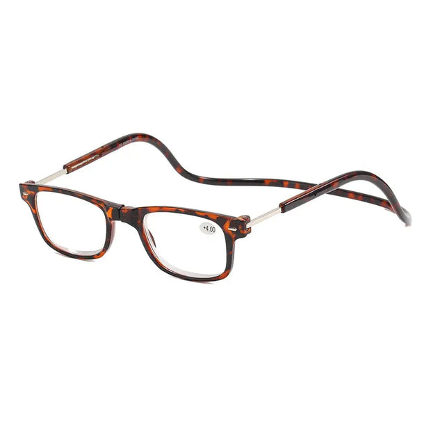 Hanging neck reading glasses convenient magnetic suction anti drop men's and women's folding reading glasses for the elderly ﻿ - Memoriex 