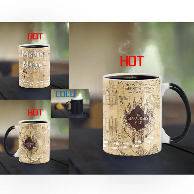 Harry Changing Color Cup Mug Magic Heat Sensitive Coffee Mugs Tea Ceramics Cups Suprised Birthday Gift - Memoriex 