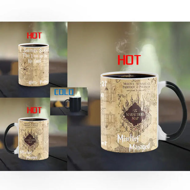 Harry Changing Color Cup Mug Magic Heat Sensitive Coffee Mugs Tea Ceramics Cups Suprised Birthday Gift - Memoriex 