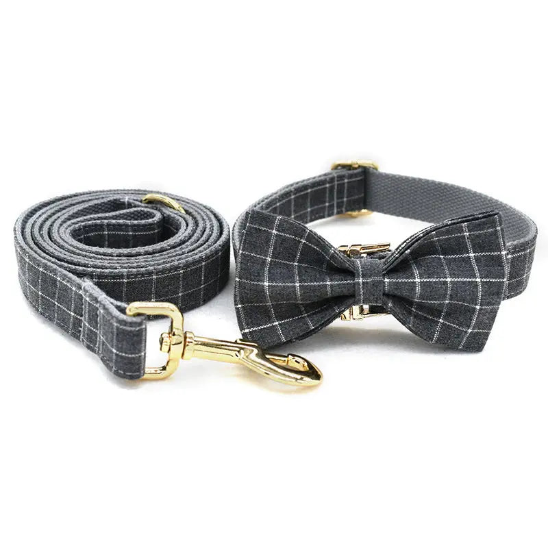 Harvey Dog Collar, Dog Collar & Dog Bowtie (Set) – by The Paw Co. - Memoriex