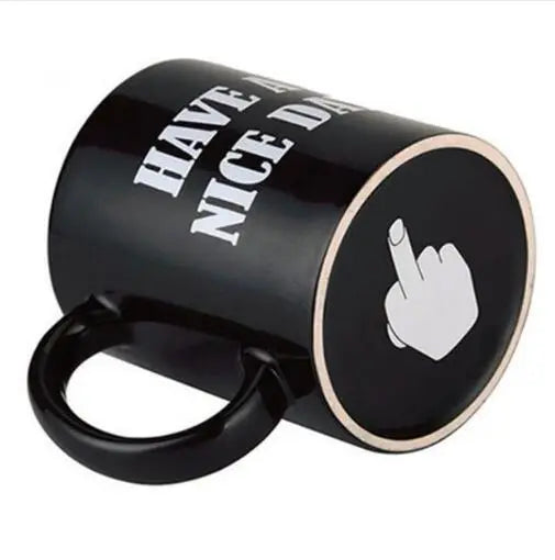 Have a Nice Day Coffee Mug Middle Finger Funny Cup - Memoriex 