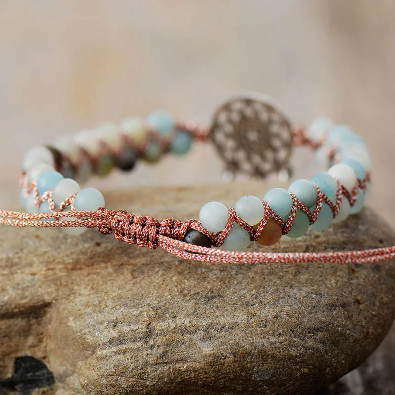 Braided Amazonite Spiritual Bracelet-2